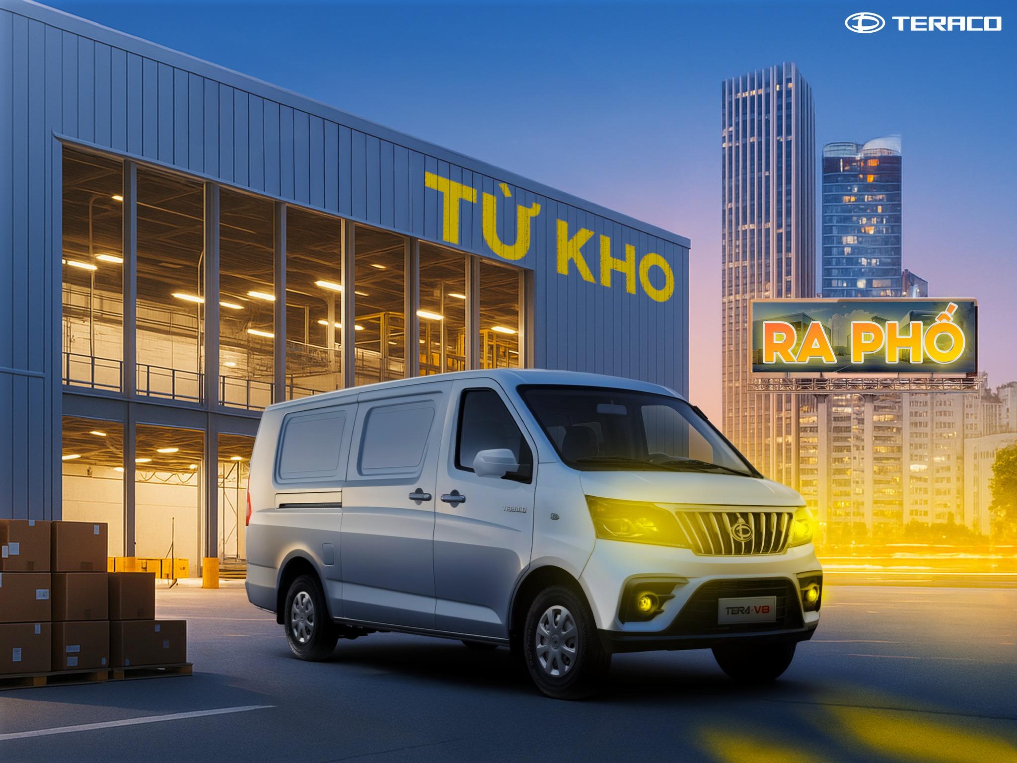 CHẠY PHỐ 24/7 KHÔNG LO CẤM TẢI - CHỌN NGAY TẢI VAN TERACO V6