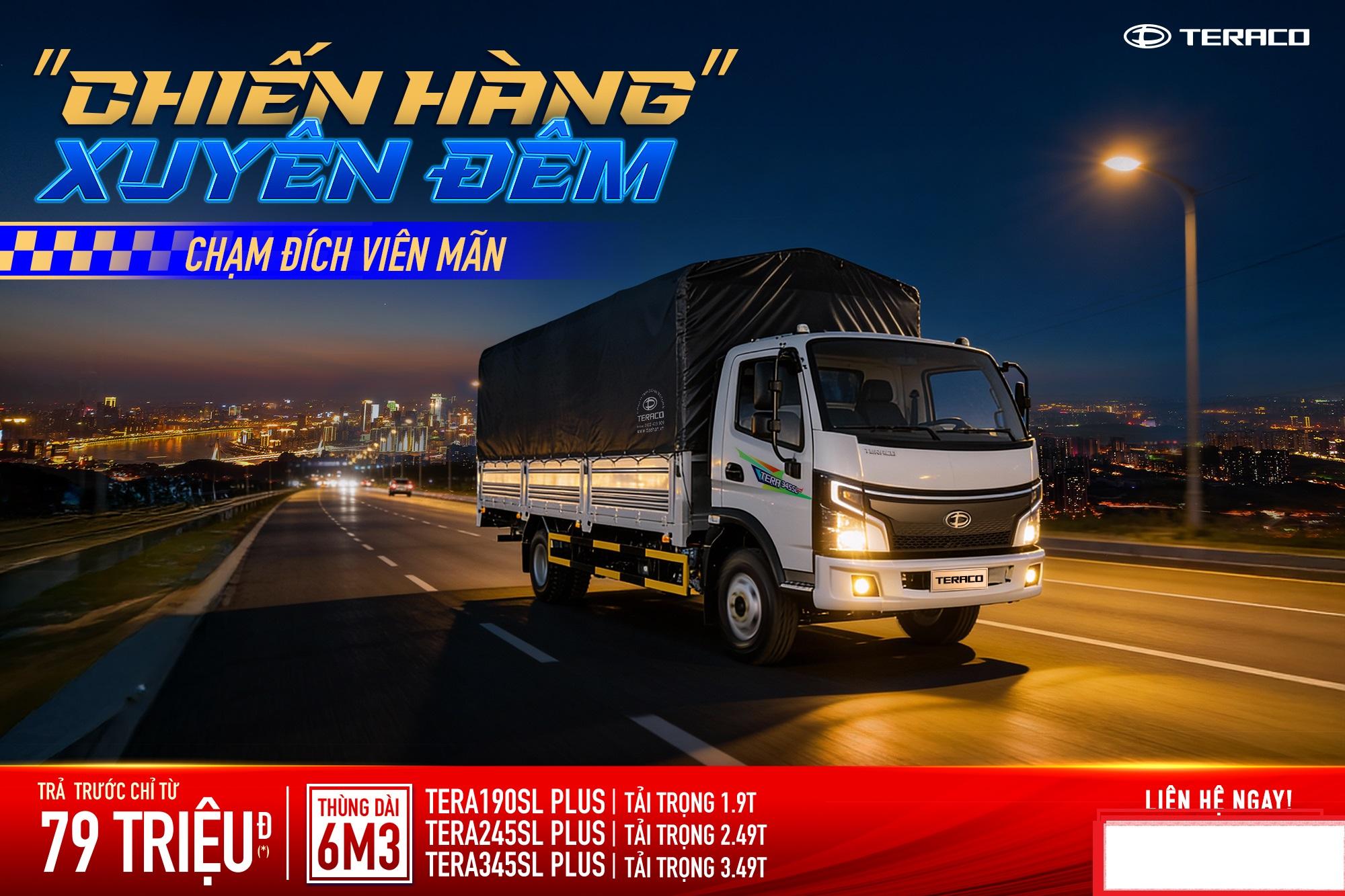 XE TẢI TERACO THÙNG DÀI 6M3