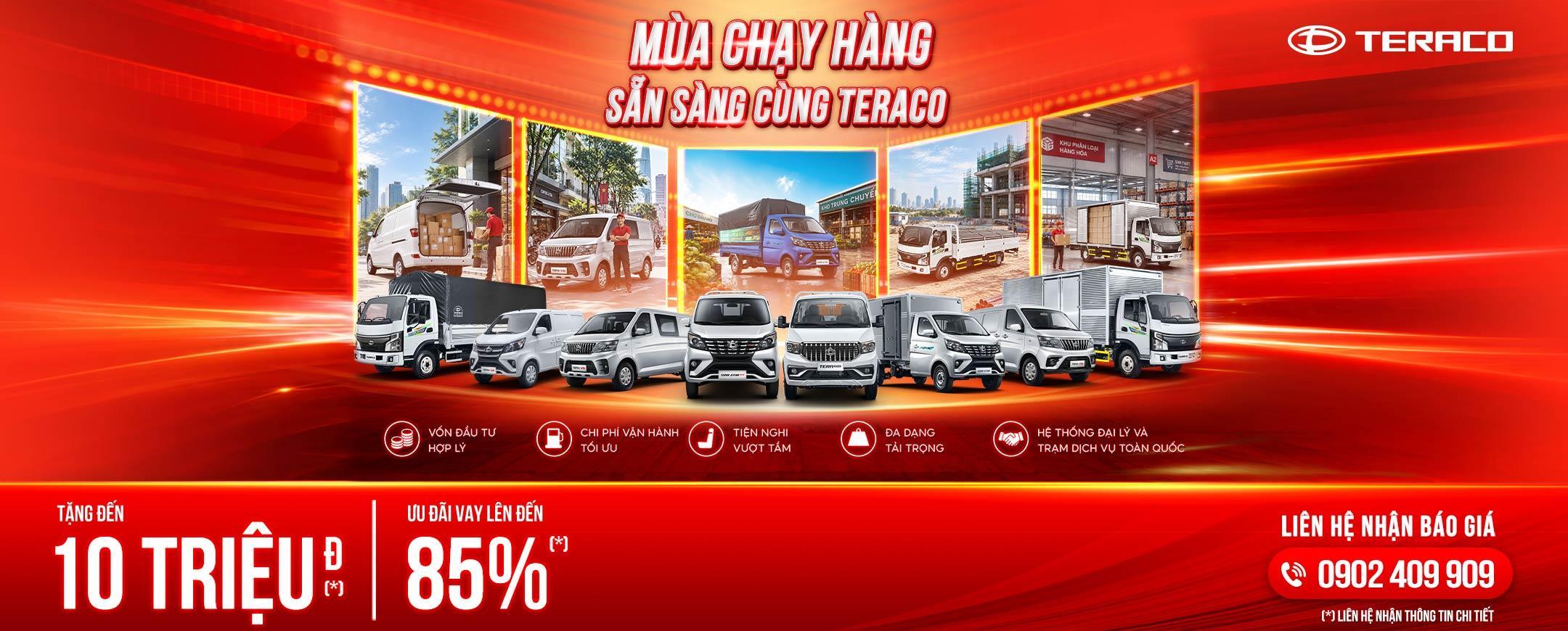 Xe tải 1 tấn - 2 tấn Teraco